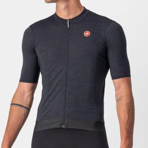 Castelli Essenza Short Sleeve Cycling Jersey - Light Black / XSmall