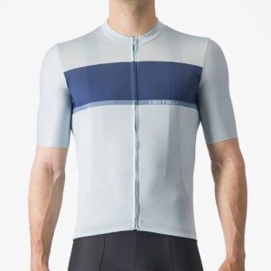 Castelli Tradizione Short Sleeve Cycling Jersey - Winter Sky / Belgian Blue / Steel Blue / XSmall