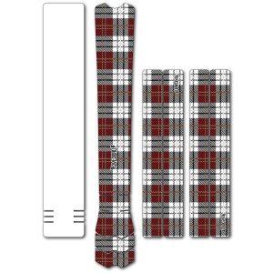 Dyedbro MTB Frame Protector (Red Tartan) (Matte)