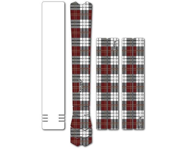 Dyedbro MTB Frame Protector (Red Tartan) (Matte)