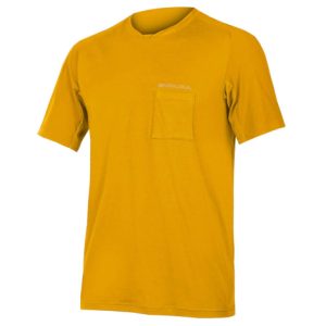 Endura GV500 Foyle Tech Short Sleeve Cycling Jersey - Mustard / XSmall