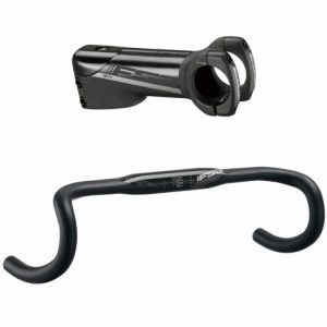 FSA Energy Compact Alloy Handlebar & FSA NS ACR Stem Bundle - Black / 31.8mm / 440mm / 110mm Stem