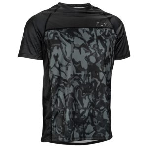 Fly Racing Super D Jersey (Dark Grey Camo/Black) (L)