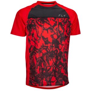 Fly Racing Super D Jersey (Red Camo/Black) (L)