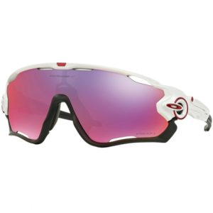 Oakley Jawbreaker Prizm Sunglasses - Polished White Frame / Prizm Road / OO9290-0531