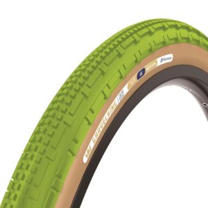 Panaracer Gravel King SK TLR Colour Edition Gravel Tyre - 700c - Matcha / Brown / 700c / 45mm / Folding / Clincher