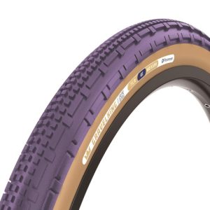 Panaracer Gravel King SK TLR Colour Edition Gravel Tyre - 700c - Purple / Brown / 700c / 45mm / Folding / Clincher