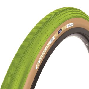 Panaracer Gravel King SS TLR Colour Edition Gravel Tyre - 700c - Matcha / Brown / 700c / 40mm / Clincher / Folding