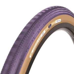 Panaracer Gravel King SS TLR Colour Edition Gravel Tyre - 700c - Purple / Brown / 700c / 45mm / Clincher / Folding