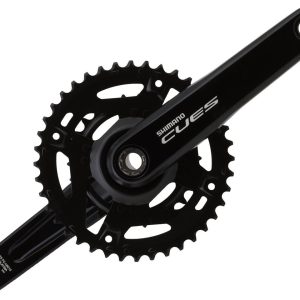 Shimano Cues FC-U4010 Crankset (Black) (2 x 9/10/11 Speed) (2-Piece) (175mm) (40/26T) (Riveted)