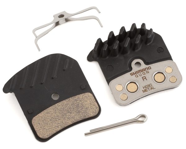 Shimano Disc Brake Pads (Metal) (w/ Cooling Fins) (H03C-MF) (Shimano Deore XT/Saint) (1 Pair)