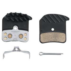 Shimano H03C Disc Brake Pads With Cooling Fins - Black