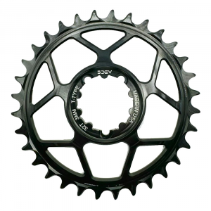 5Dev | 8-Bolt T-Type Aluminum Chainring | Black | 30T, 8-Bolt , 3Mm Offset