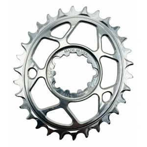 5Dev | 8-Bolt T-Type Aluminum Oval Chainring | Black | 30T, 8-Bolt , 3Mm Offset