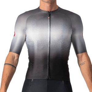 Castelli Aero Race 6.0 Short Sleeve Cycling Jersey - SS22 - Light Black / Dark Grey / 3XLarge