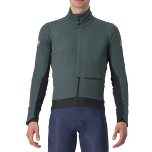 Castelli Alpha Doppio RoS Cycling Jacket - AW24 - Rover Green / Black Reflex / Silver / Small