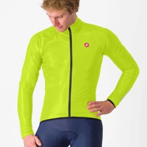 Castelli Squall Shell Jacket - AW24 - Electric Lime / Black / Medium