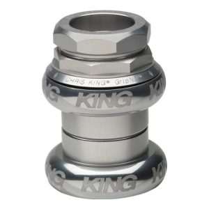 Chris King GripNut 1" Headset - Silver / Standard 1" / Steel Bearings