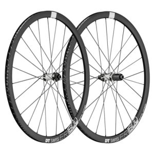 DT Swiss ER 1600 Spline 32 Disc Road Wheelset - 700c - Black / Shimano / SRAM / 12mm Front - 142x12mm Rear / Centerlock / Pair / 10-11 Speed / Clincher / 700c