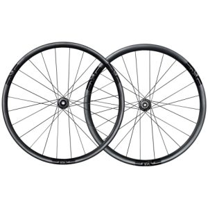 ENVE SES 2.3 Disc Clincher Road Wheelset – 700c - Black / 12mm Front - 142x12mm Rear / Shimano / Centerlock / Pair / 11-12 Speed / 700c