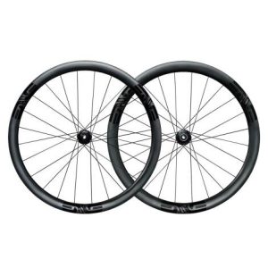 ENVE SES 3.4 Disc Carbon Clincher Wheelset - 700c - Black / 12mm Front - 142x12mm Rear / Sram XDR / Centerlock / Pair / 12 Speed / Tubeless / 700c