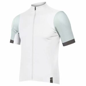 Endura FS260 Wide Fit Short Sleeve Cycling Jersey - White / Medium