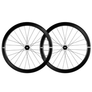 Enve Foundation 45 Disc Carbon Clincher Road Wheelset - 700c - Black / 12mm Front - 142x12mm Rear / Shimano / Centerlock / Pair / 11-12 Speed / Clincher / 700c