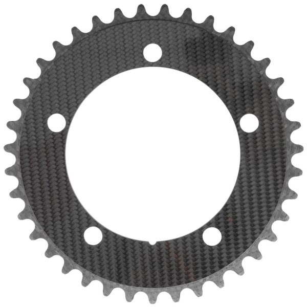 Fibre-Lyte Aero 2X2 Twill 5-Bolt 110 BCD Carbon Fibre Inner Chainring