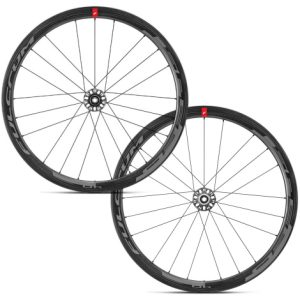 Fulcrum Speed 40 Disc Brake Carbon Clincher Road Wheelset - Black / Shimano / 12mm Front - 142x12mm Rear / Centerlock / Pair / 11-12 Speed / Clincher / 700c