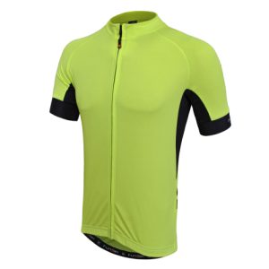 Funkier Airflow Short Sleeve Cycling Jersey - Yellow / Medium