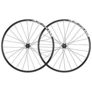 Mavic Aksium Disc Road Wheelset - 700c - Black / 12mm Front - 142x12mm Rear / Shimano / 6 Bolt / Pair / 10-11 Speed / Clincher / 700c