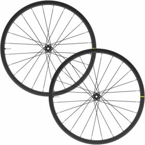 Mavic Cosmic Elite UST Disc Road Wheelset - 700c - Black / 12mm Front - 142x12mm Rear / Shimano / Centerlock / Pair / 10-11 Speed / Clincher / 700c