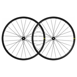 Mavic Ksyrium S Disc Clincher Road Wheelset - Black / Shimano / 12mm Front - 142x12mm Rear / Centerlock / Pair / 10-11 Speed / Tubeless / 700c