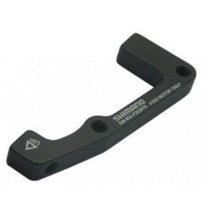 Shimano Disc Brake Brackets - Black / Post Mount 203mm To Post Mount 220mm