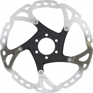 Shimano | Slx Sm-Rt76-S Disc Brake Rotor 160Mm, 6-Bolt, Silver/black