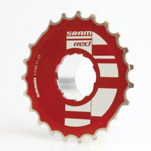 Sram Red 0G-1090 PowerDome Cassette - 10 Speed - Silver / Red / 11-23 / 10 Speed