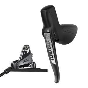 Sram Rival 1 Front Lever and Hydraulic Flat Mount Disc Caliper - Black / Left / Front Brake / 950mm Hose