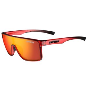 Tifosi Sanctum Single Lens Sunglasses - Crystal Red Fade / Smoke Red Lens