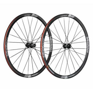 Vision Team 30 Disc Clincher Road Wheelset - Black / 12mm Front - 142x12mm Rear / SRAM / Shimano / Centerlock / 11-12 Speed / Pair / Clincher / 700c