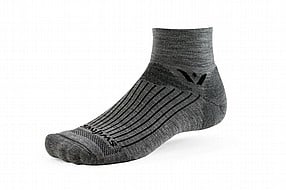 Swiftwick Pursuit Quarter Crew High Merino Wool Sock