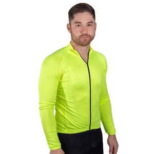 Bellwether Men's Draft Long Sleeve Jersey (Hi-Vis) (S)