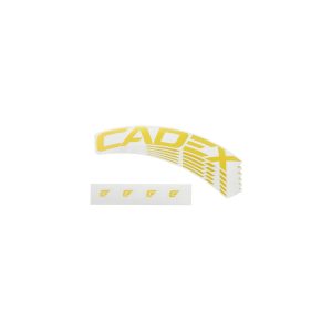 Cadex 42 Wheel System Decal Set (Gold) (For Disc Brake Rim) (Complete For One Wheel)