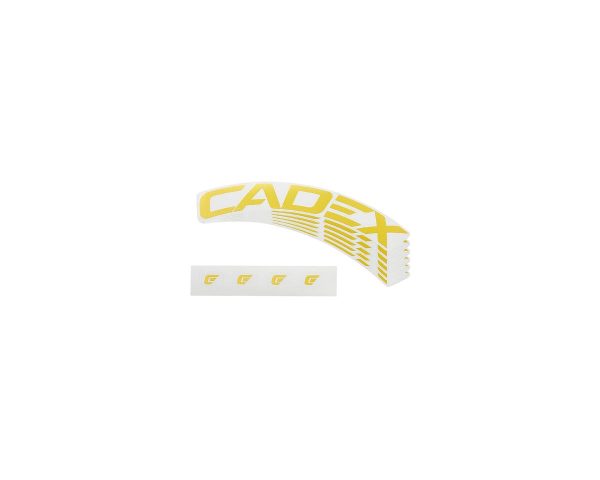 Cadex 42 Wheel System Decal Set (Gold) (For Disc Brake Rim) (Complete For One Wheel)