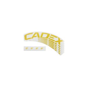 Cadex 65 Wheel System Decal Set (Gold) (Rim Brake) (Complete For One Wheel)