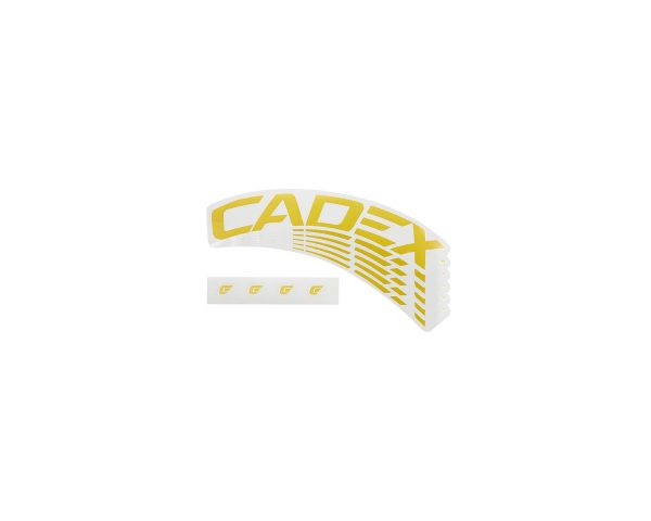 Cadex 65 Wheel System Decal Set (Gold) (Rim Brake) (Complete For One Wheel)