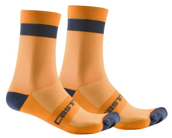 Castelli Alpha 18 Socks (Vivid Orange/Dark Grey) (2XL)