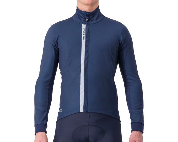 Castelli Entrata Jacket (Belgian Blue/Silver) (2XL)