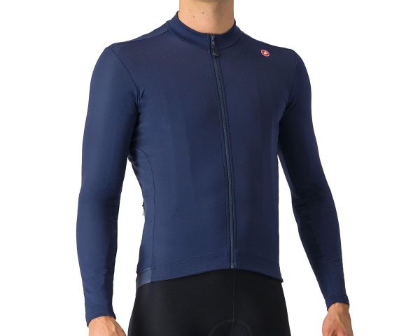 Castelli Espresso Thermal Long Sleeve Jersey (Belgian Blue) (2XL)