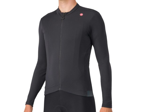 Castelli Espresso Thermal Long Sleeve Jersey (Light Black) (2XL)