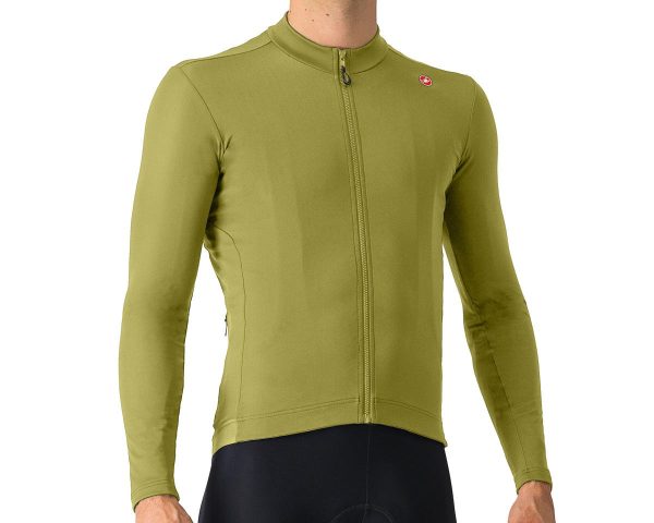 Castelli Espresso Thermal Long Sleeve Jersey (Sage/Deep Green) (L)